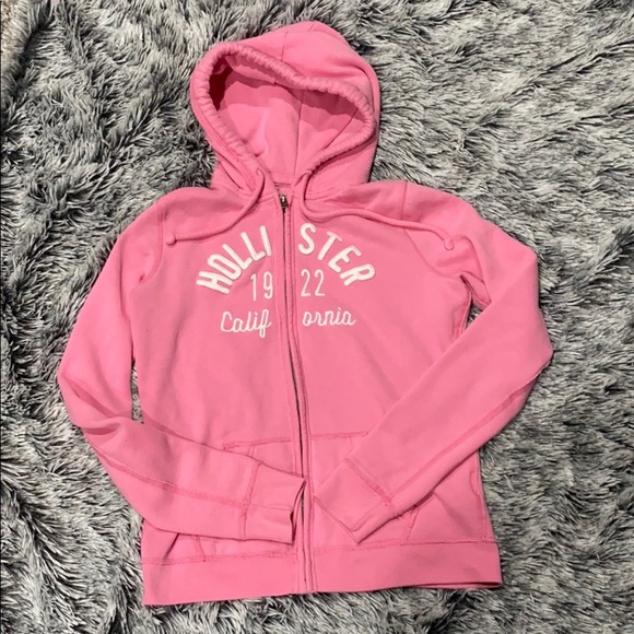 hollister hoodie pink